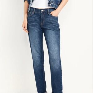 NWT- Old Navy Mid Rise Wow Boyfriend Jeans - Dark Wash - Size 8